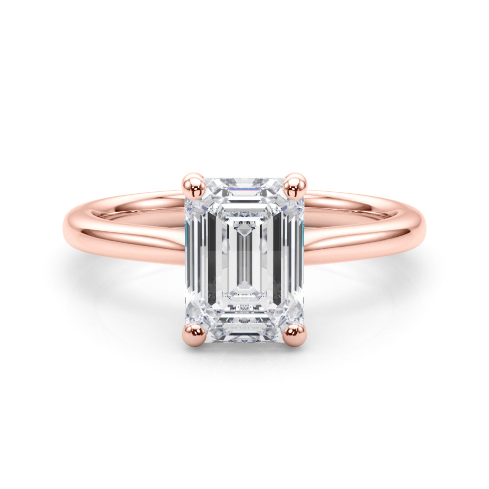 Emerald Cut Solitaire Engagement Ring