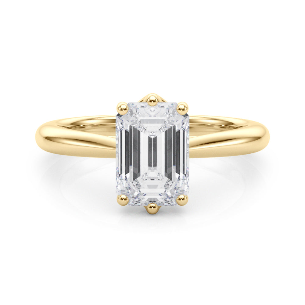 Emerald Cut Diamond Solitaire Engagement Ring · 0.90 ct tw