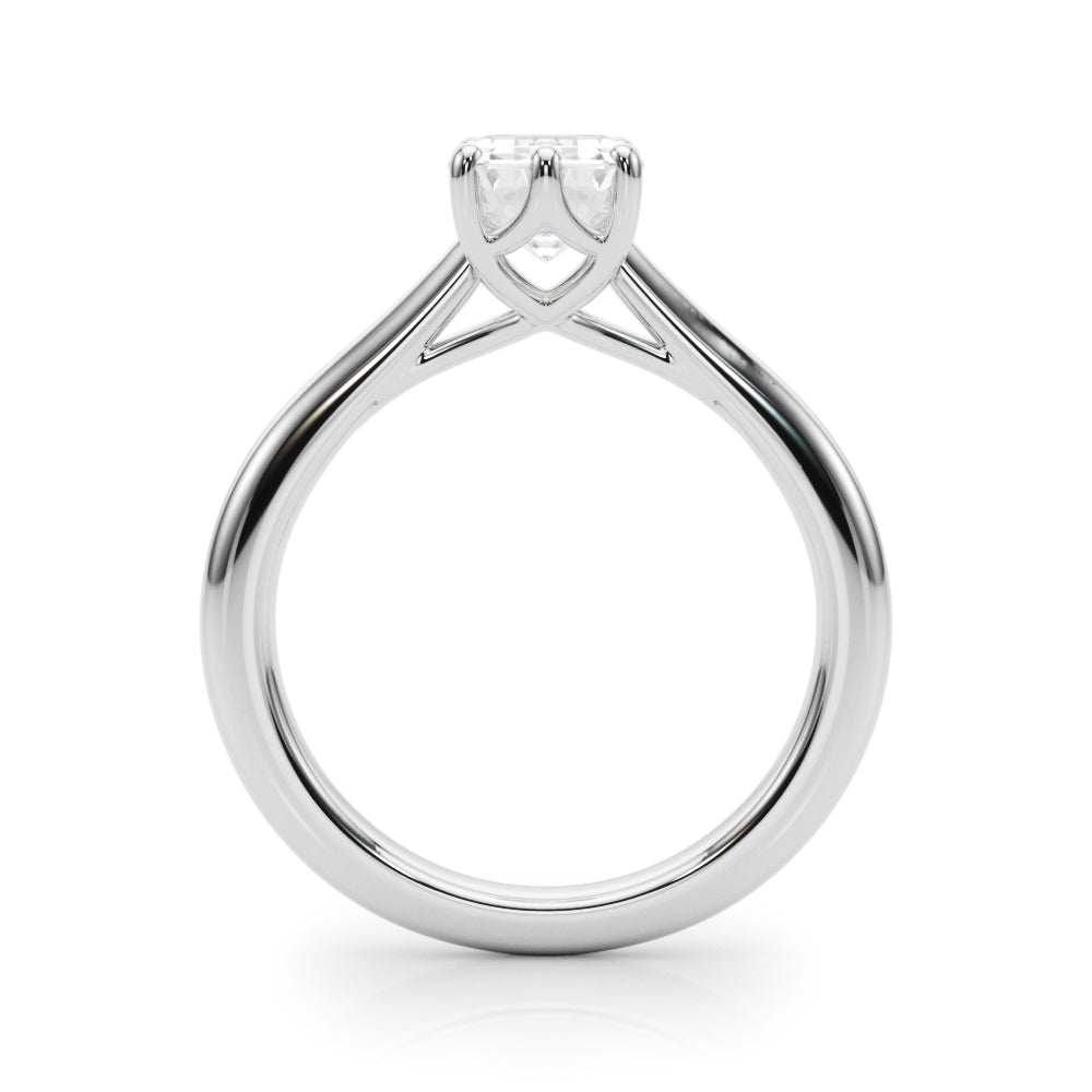 Emerald Cut Diamond Solitaire Engagement Ring · 0.90 ct tw
