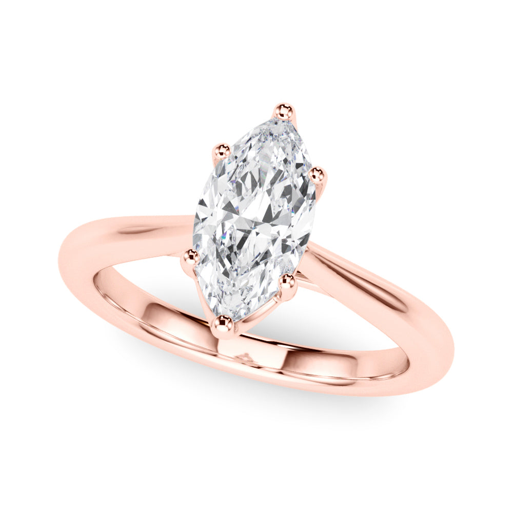 Marquise Diamond Solitaire Engagement Ring · 0.80 ct tw