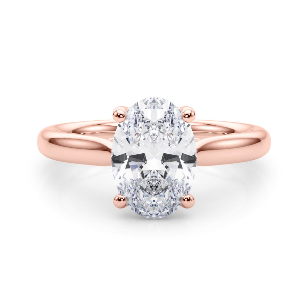 Oval Diamond Solitaire Engagement Ring · 2.00 ct tw