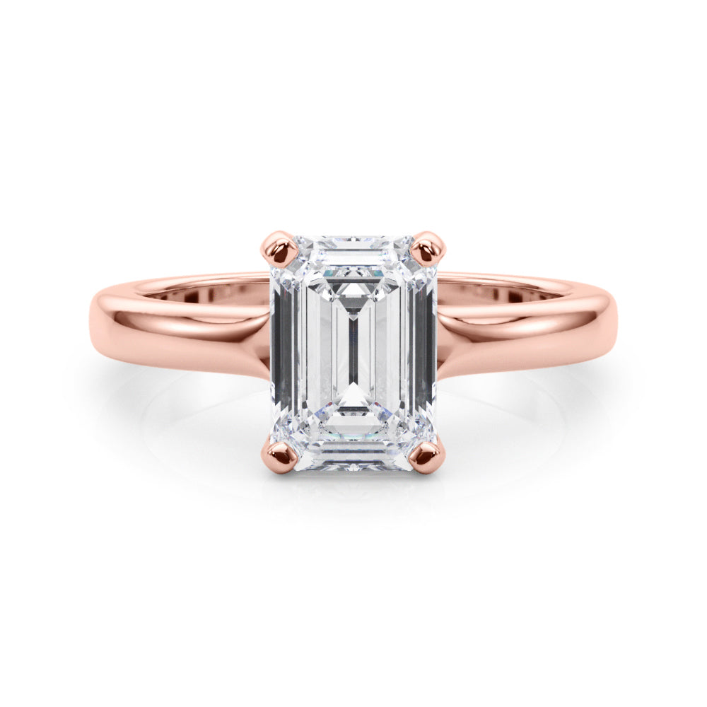 Emerald Cut Solitaire Engagement Ring