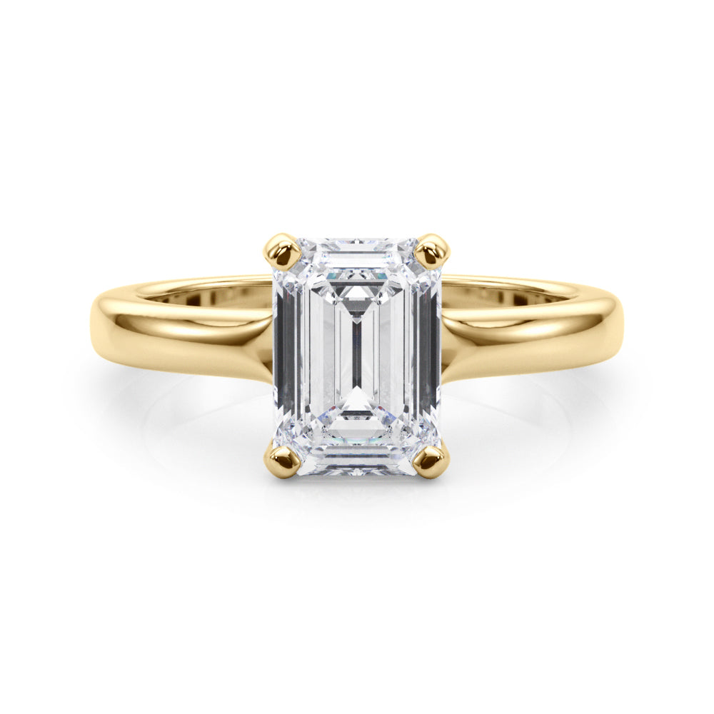 Emerald Cut Solitaire Engagement Ring
