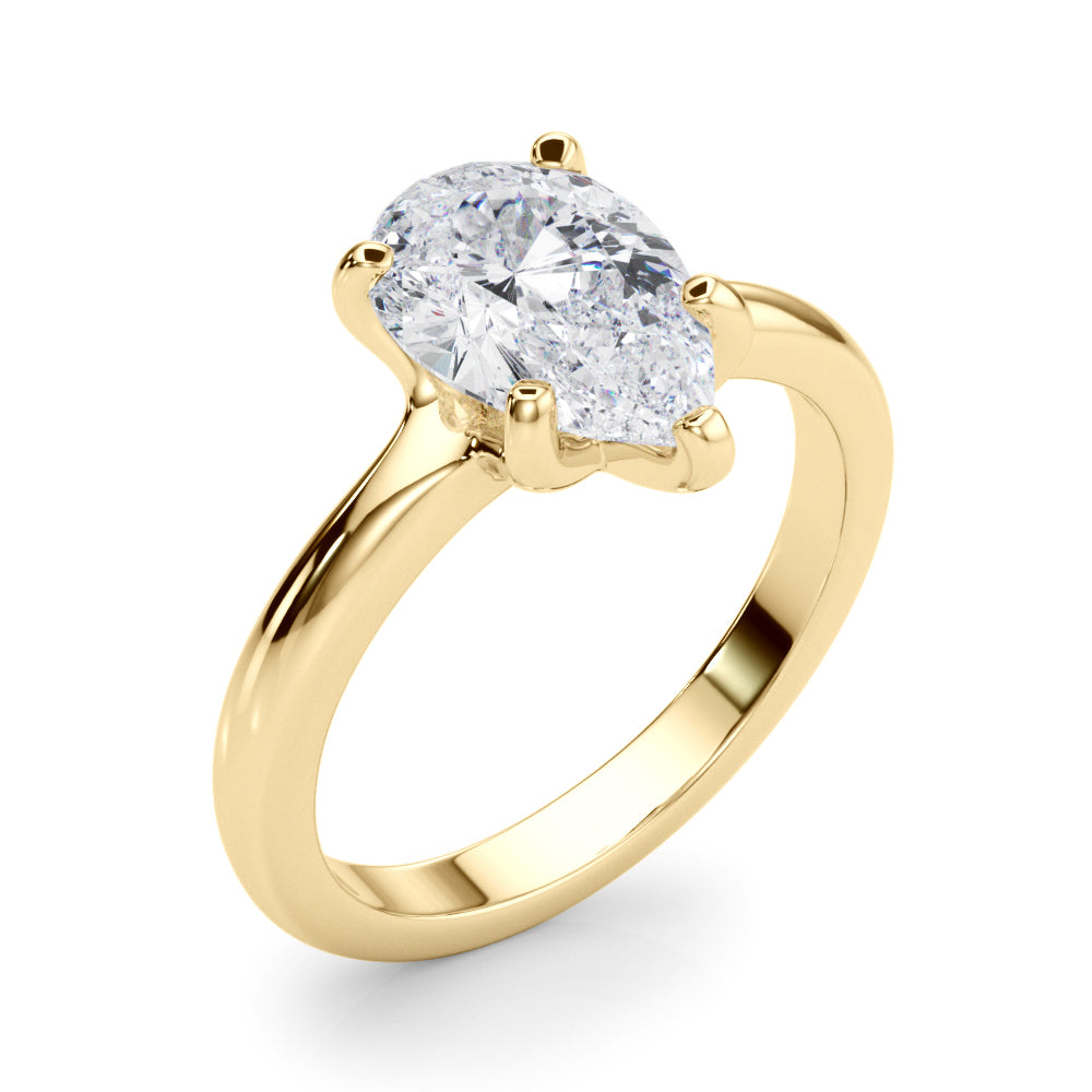 Pear Shape Solitaire Engagement Ring