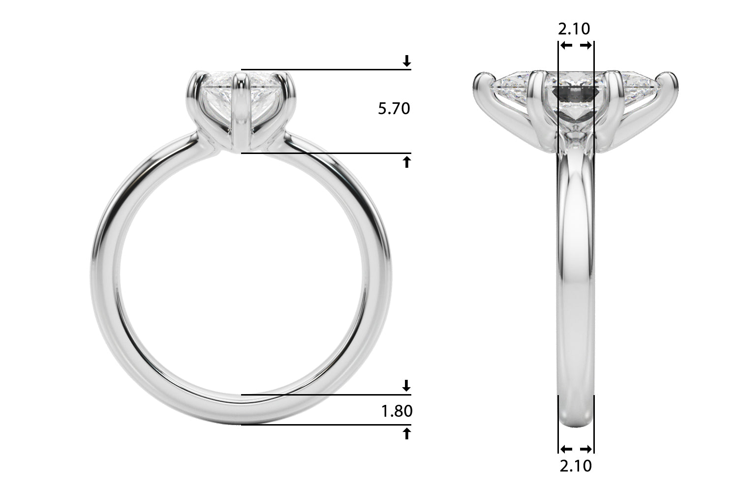 Marquise Solitaire Engagement Ring