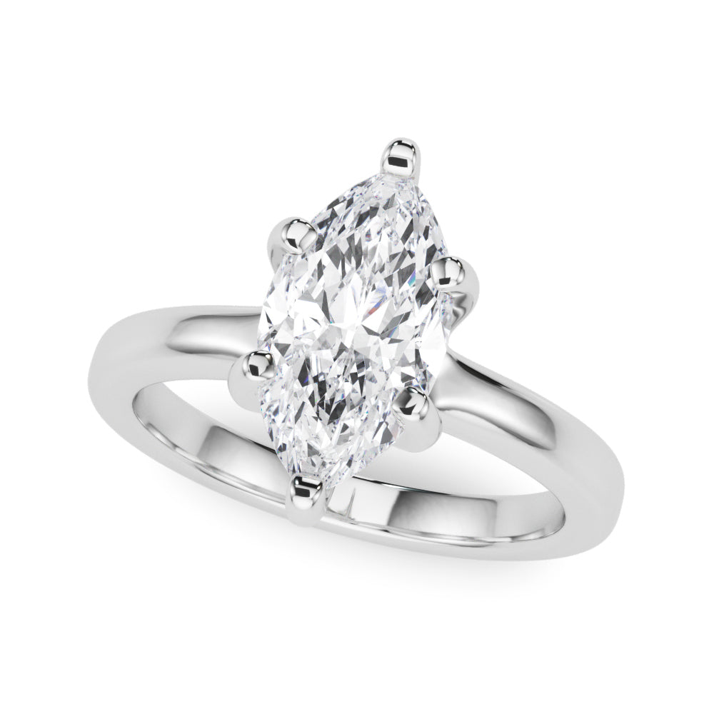 Marquise Solitaire Engagement Ring