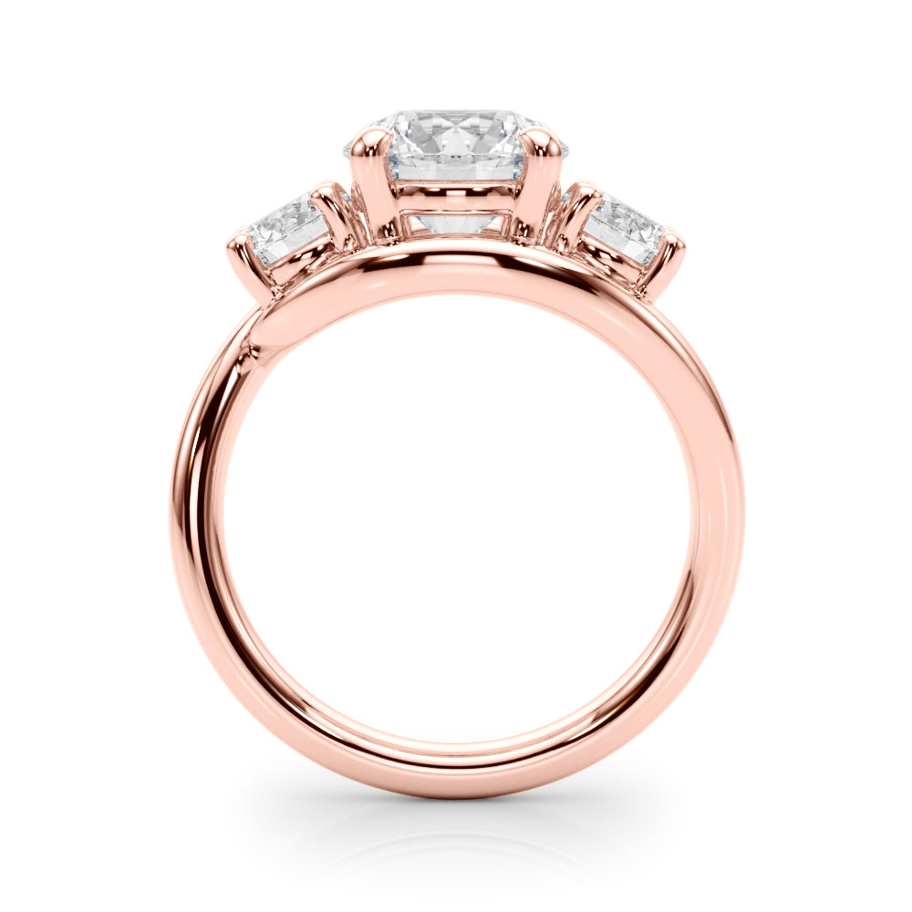 Round Three-Stone Diamond Engagement Ring · 2.00 ct tw