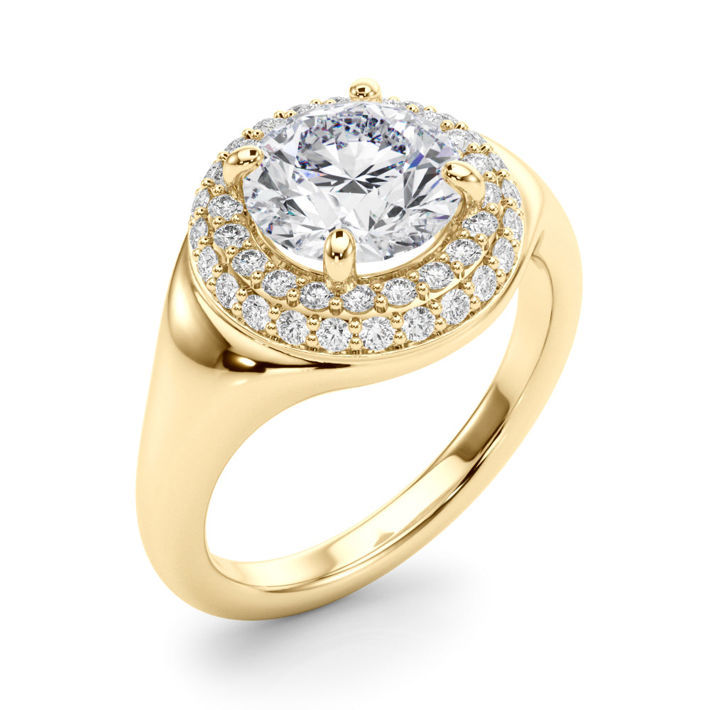 Round Trellis Diamond Engagement Ring · 2.44 ct tw
