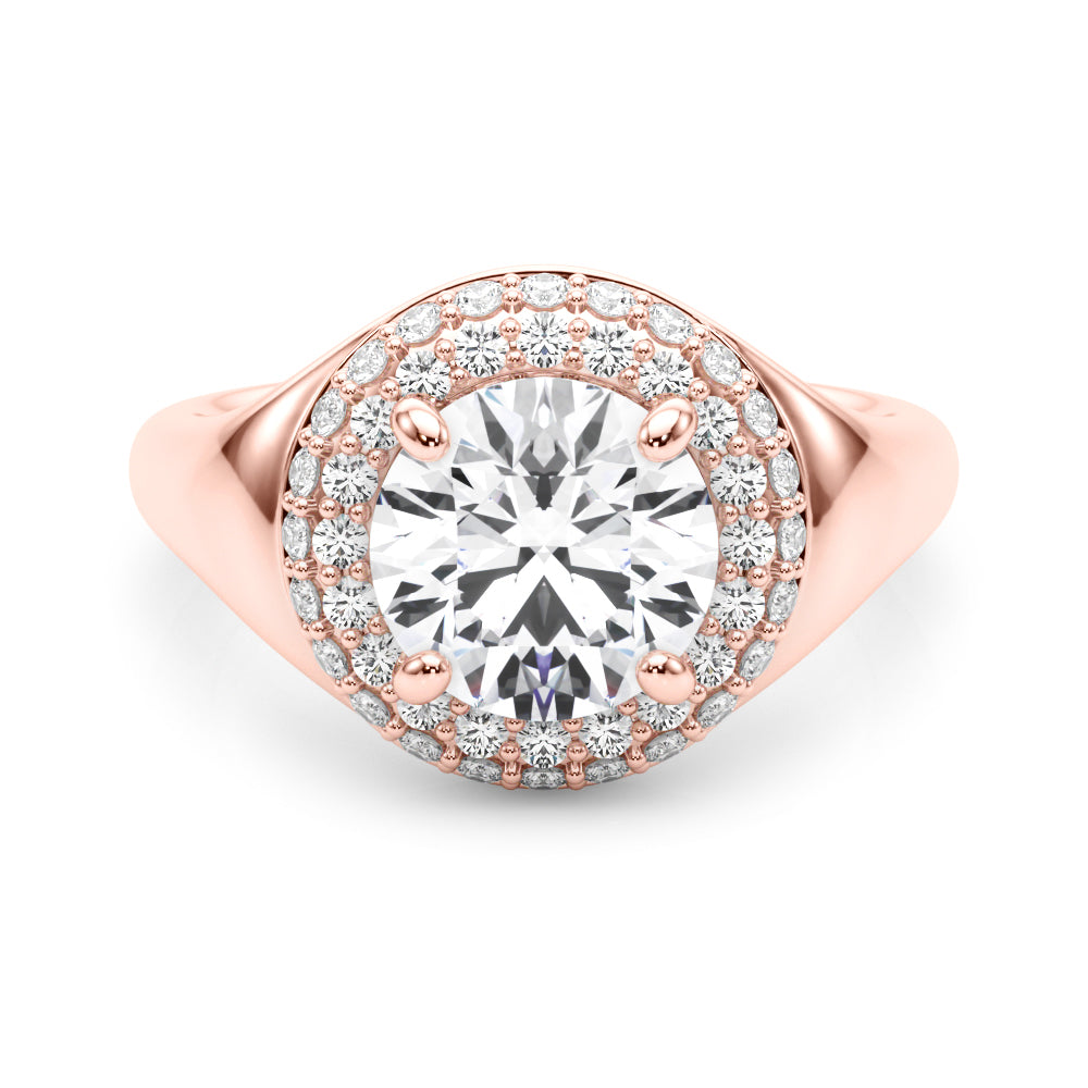 Round Trellis Diamond Engagement Ring · 2.44 ct tw
