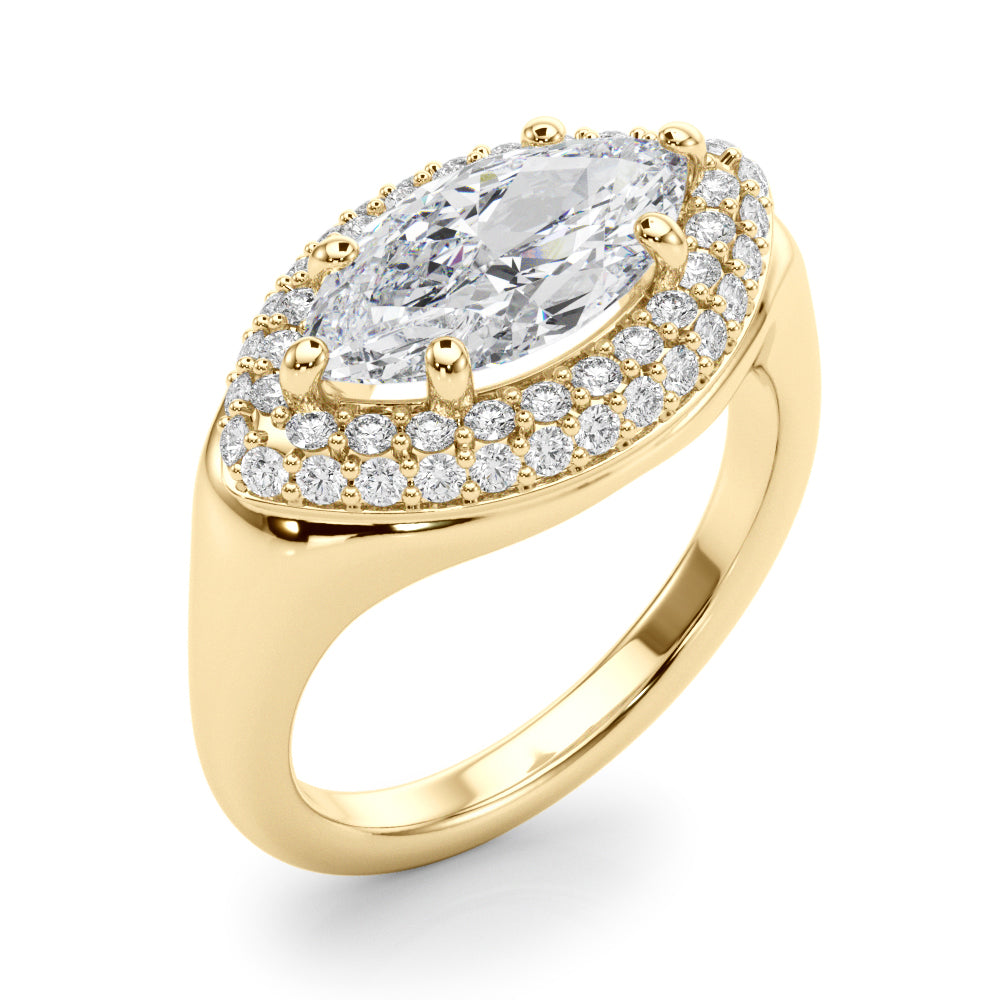 Marquise Trellis Diamond Engagement Ring · 0.50 ct tw
