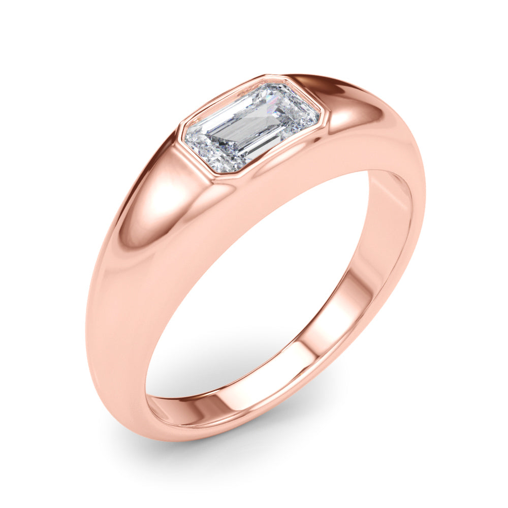 Emerald Pave Diamond Engagement Ring · 0.60 ct tw