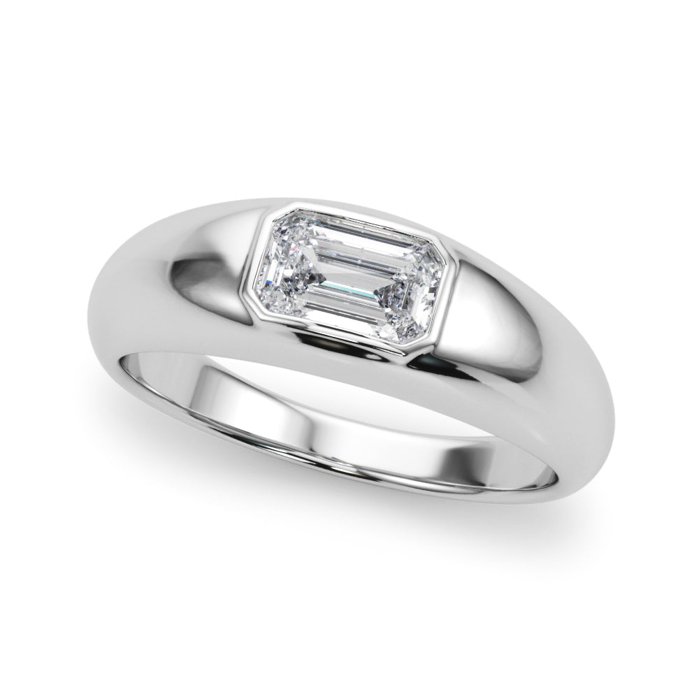 Emerald Pave Diamond Engagement Ring · 0.60 ct tw