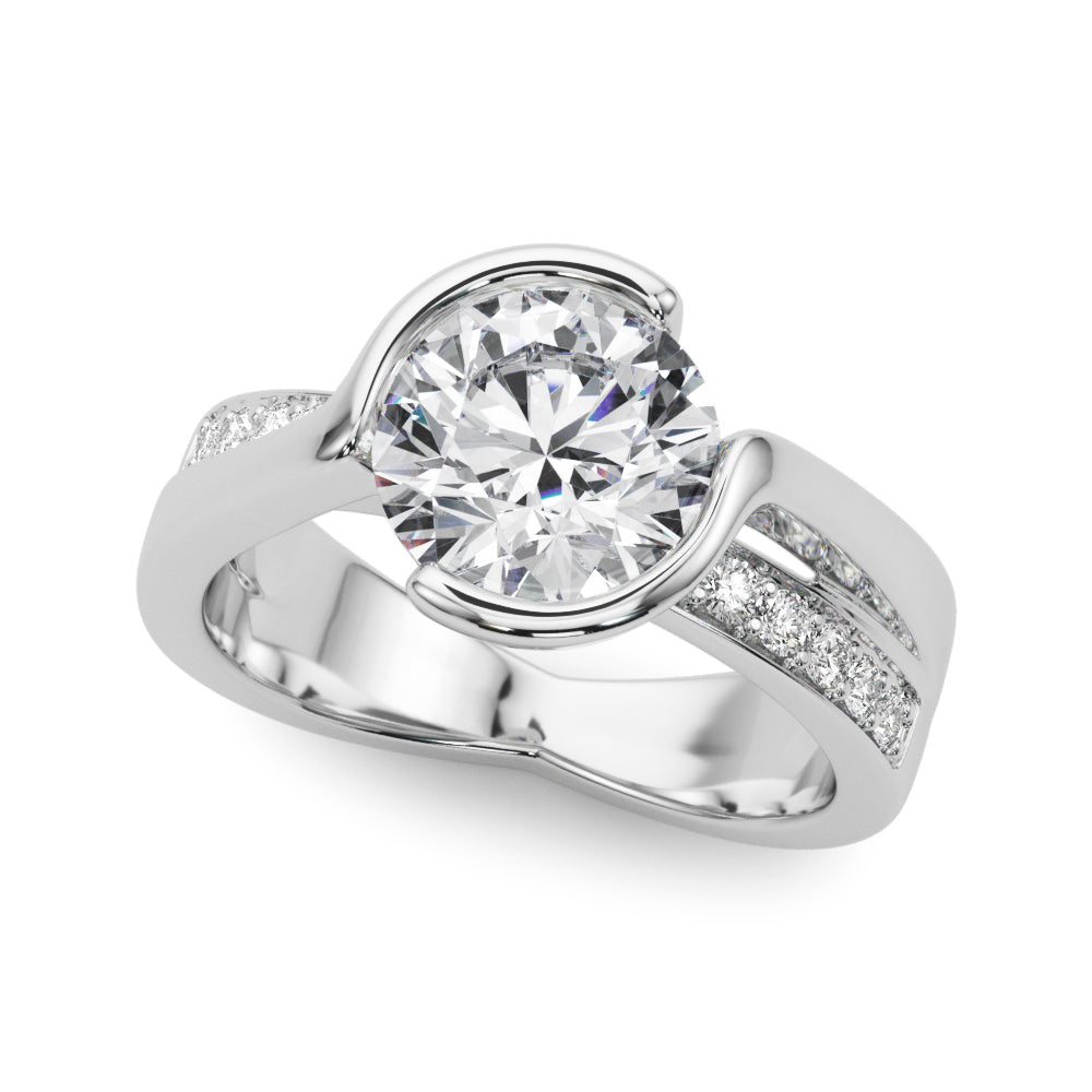 Round Diamond Engagement Ring · 3.25 ct tw