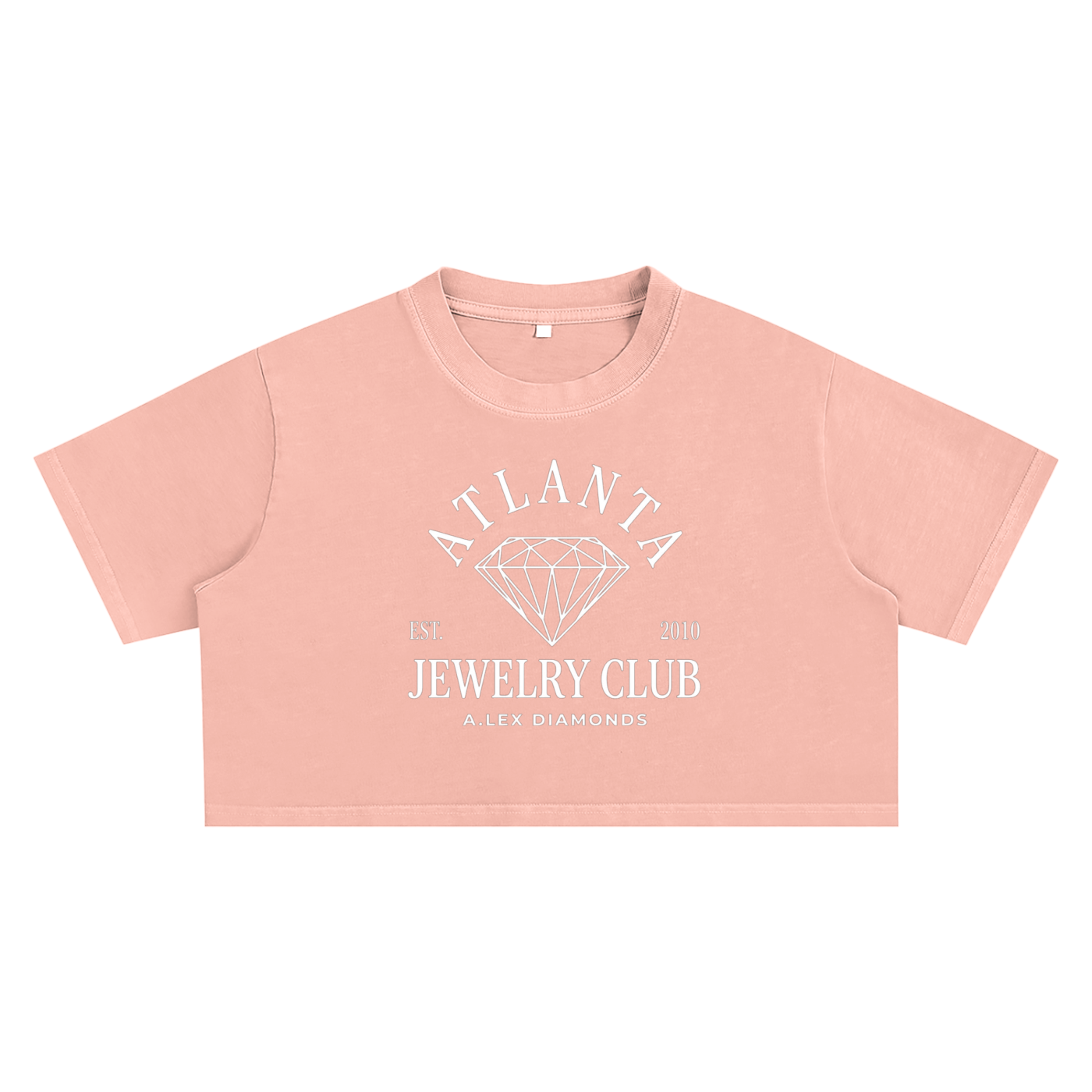 Atlanta Jewelry Club Ladies Snow Washed Crop Top