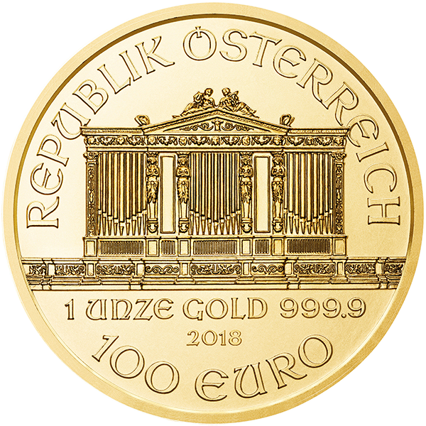 1 OZ AUSTRIAN GOLD PHILHARMONIC