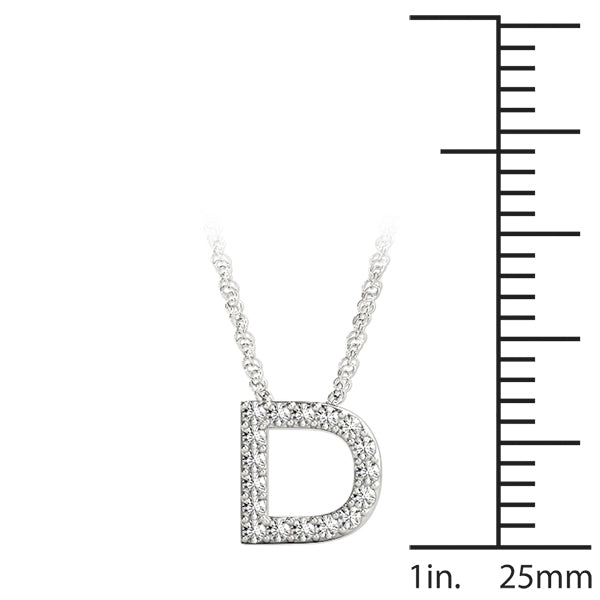 1/10 Cttw E Initial Diamond Pendant · 0.09 ct tw