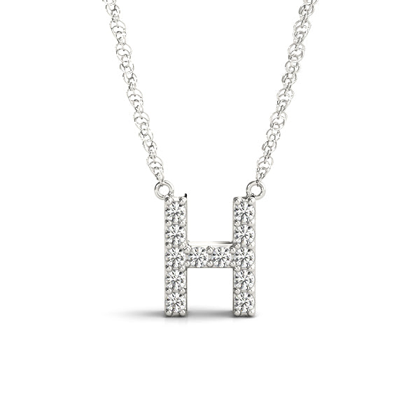 1/20 Cttw H Initial Diamond Pendant · 0.06 ct tw