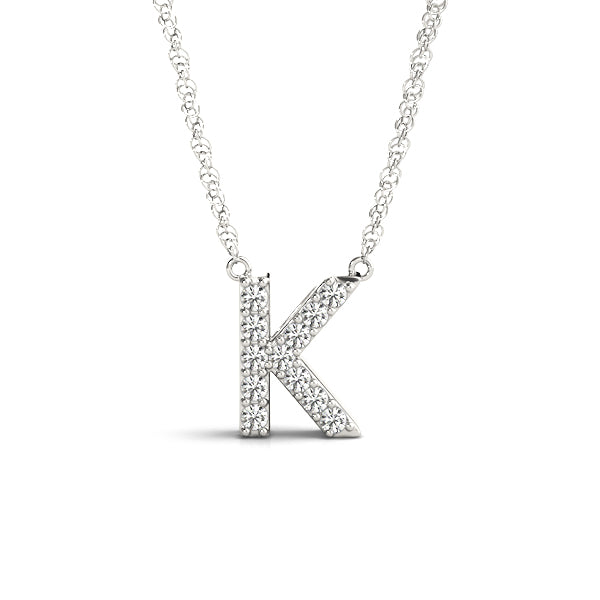 1/20 Cttw K Initial Diamond Pendant · 0.06 ct tw