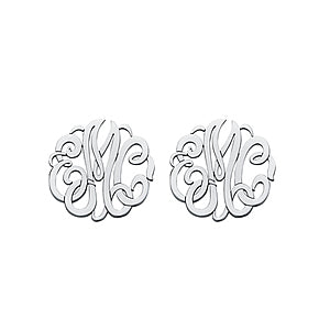 20mm Monogram Post & Clutch Earrings