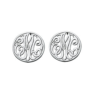 20mm Monogram Post & Clutch Earrings
