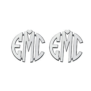 20mm Post & Clutch Monogram Earrings