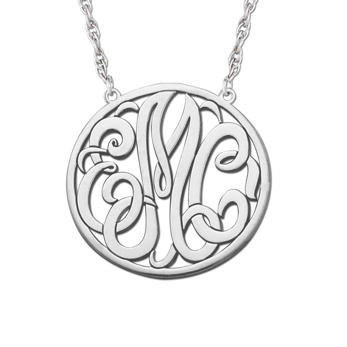 3 Initial Pnk0033 Pendant