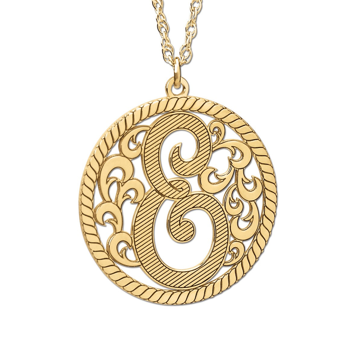 Single Initial Pnk0059 Pendant