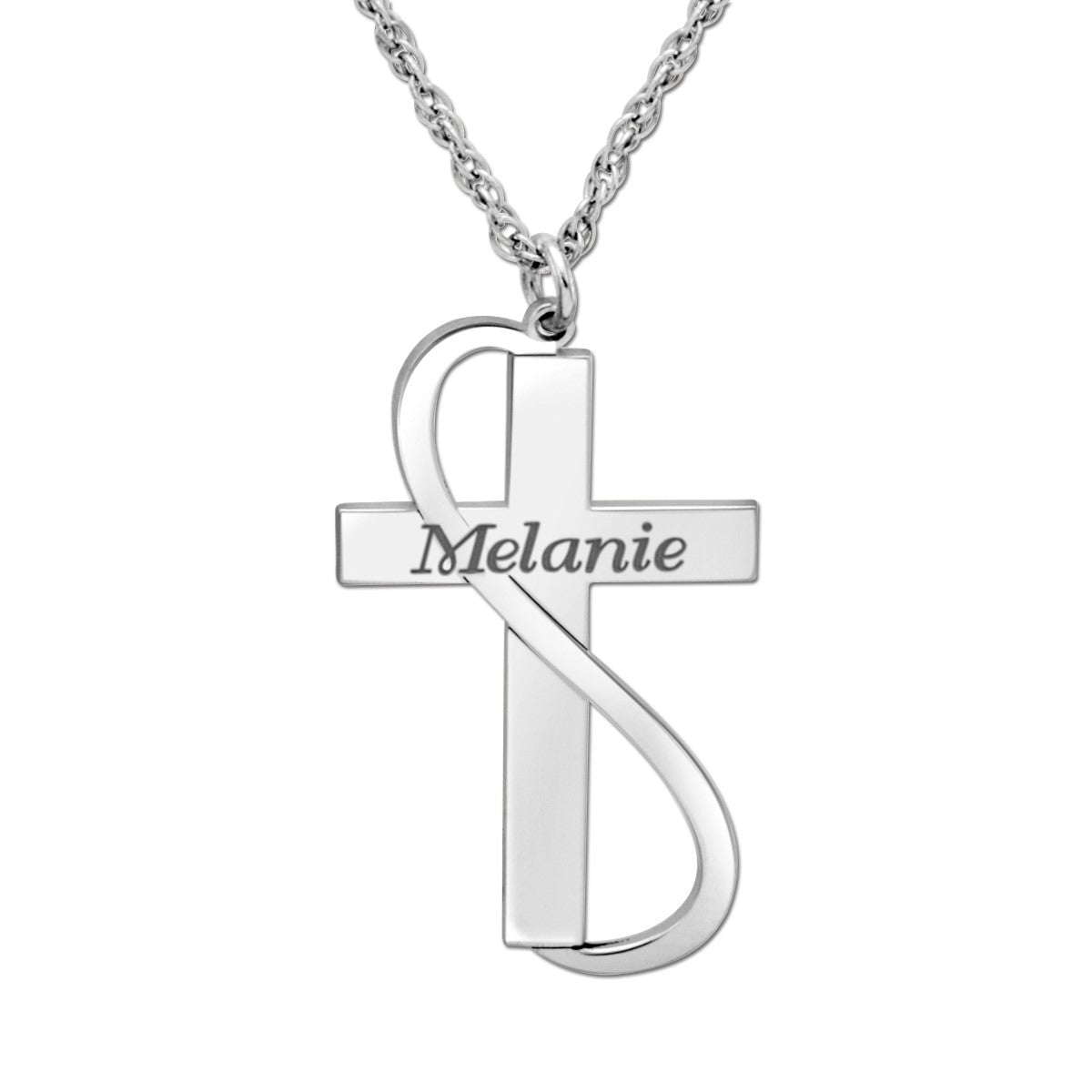 14k W 28 X 16mm High Polish Cross Pendant