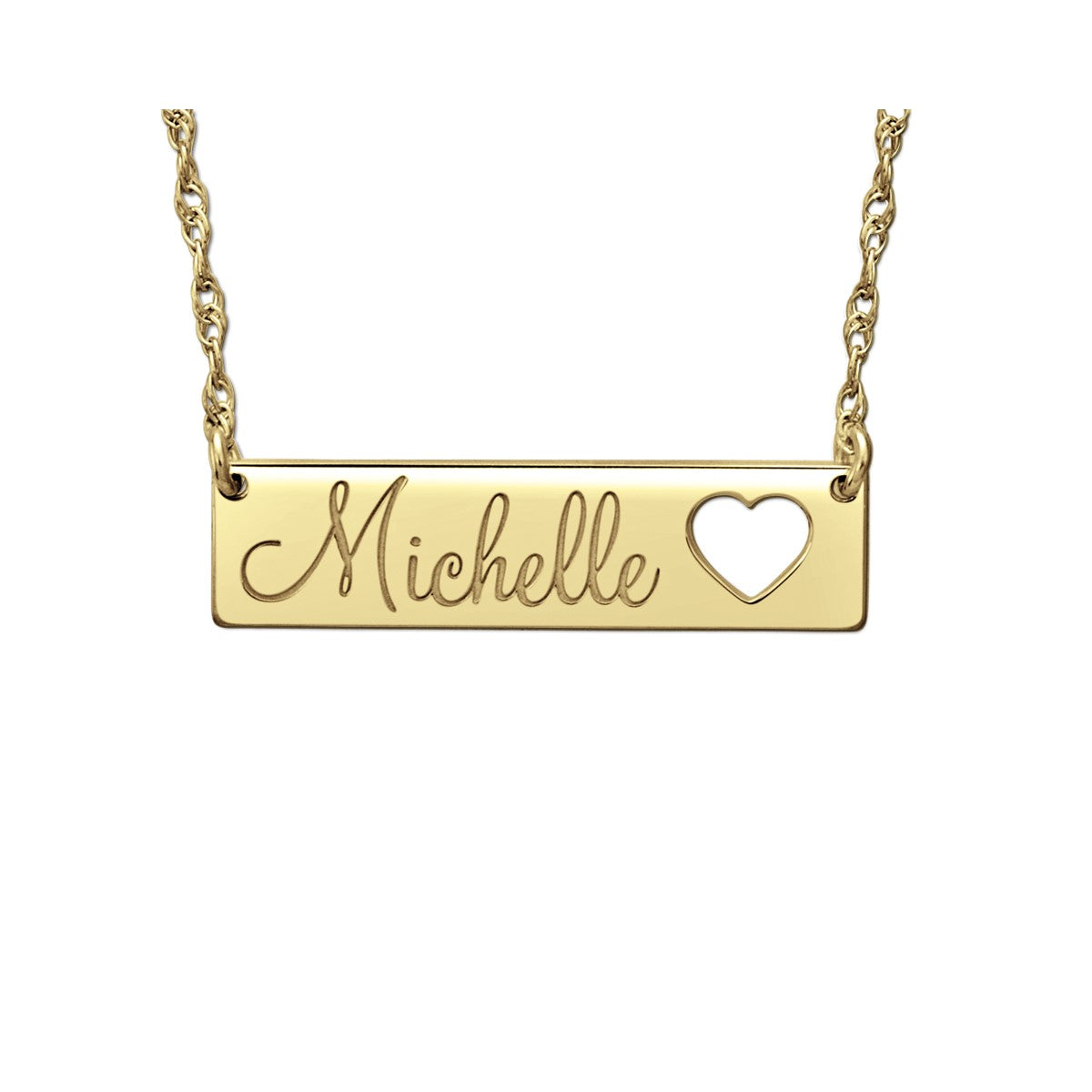 Heart 14k W 7 X 30mm Cut Out Pendant
