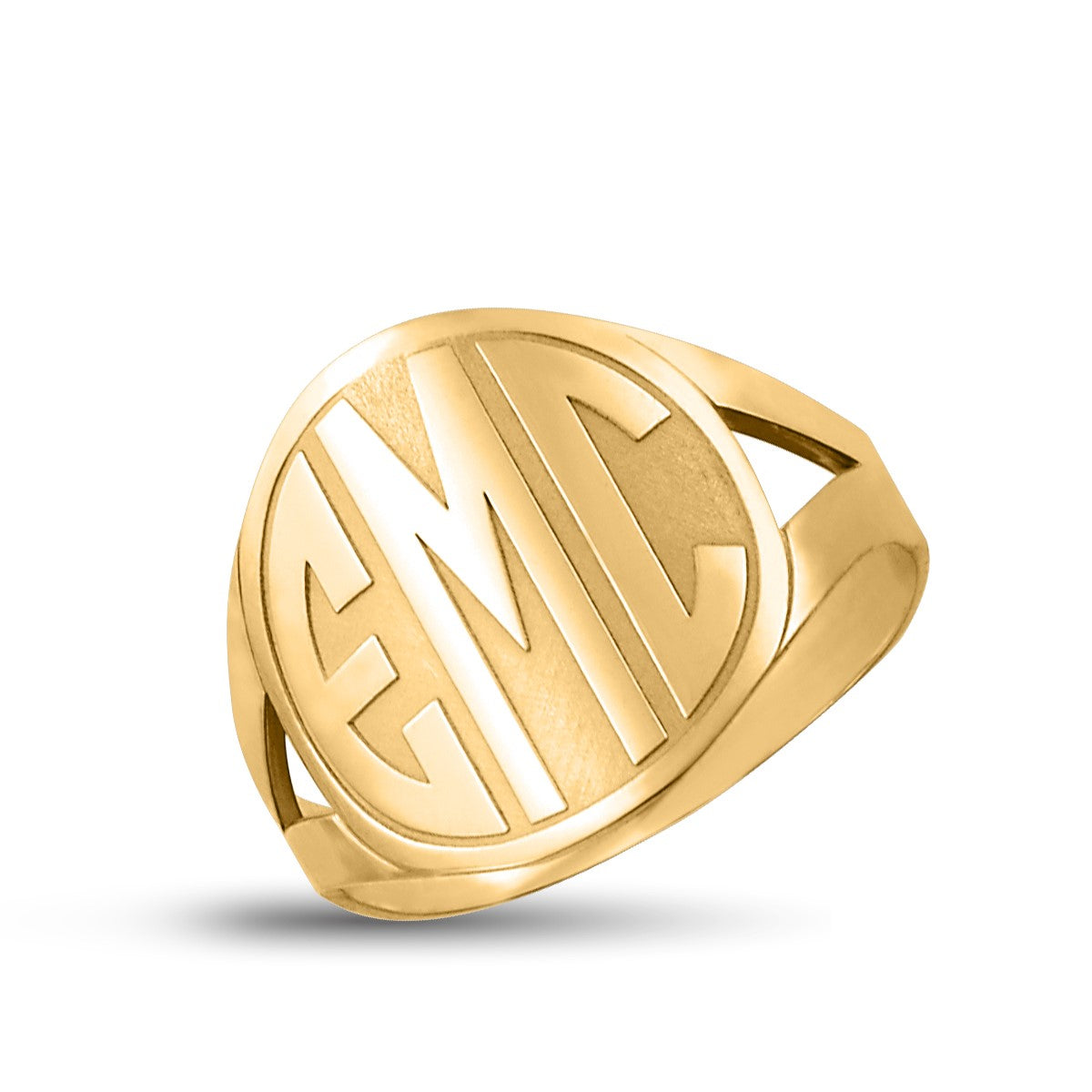 Block Letter Monogram Ring