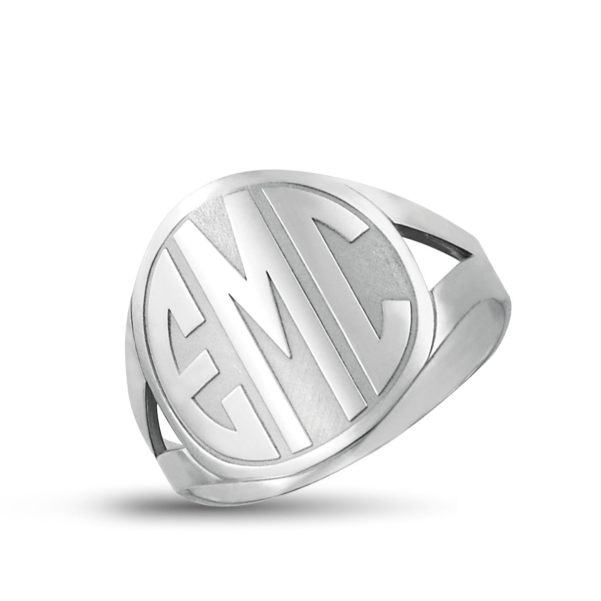 Block Letter Monogram Ring