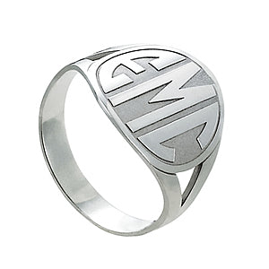 Block Letter Monogram Ring
