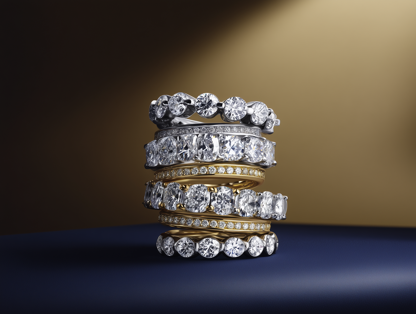 Diamond eternity bands
