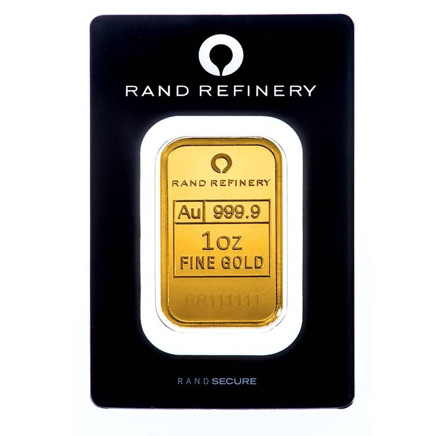 1 OZ GOLD BAR RAND REFINERY