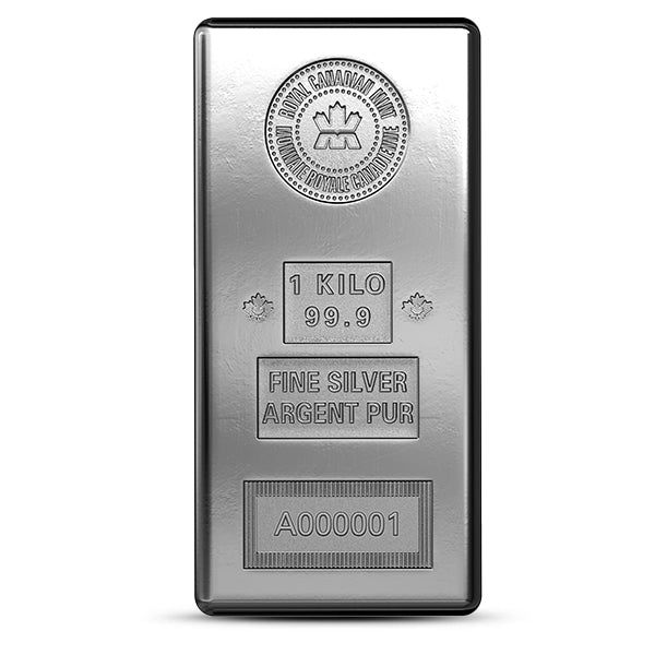 1 Kilo Silver Bar - Royal Canadian Mint (RCM)