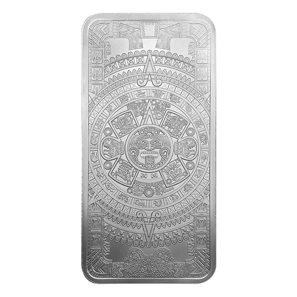 10 OZ SILVER BAR AZTEC CALENDAR