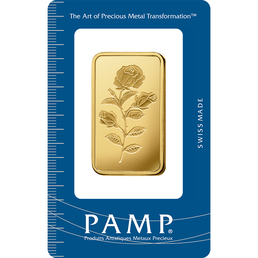 1 oz PAMP Rosa Gold Bar — buy gold at Alex Lexington, Atlanta's trusted precious metals dealer