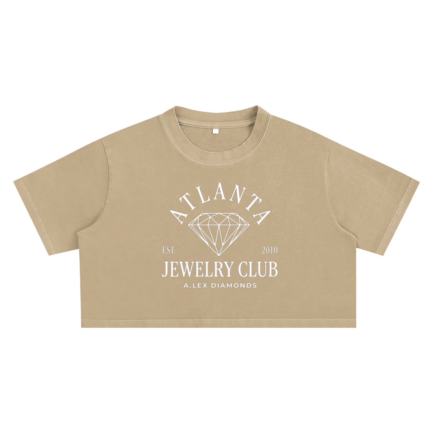 Atlanta Jewelry Club Ladies Snow Washed Crop Top