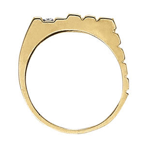 Men's Channel Diamond Ring · 0.04 ct tw