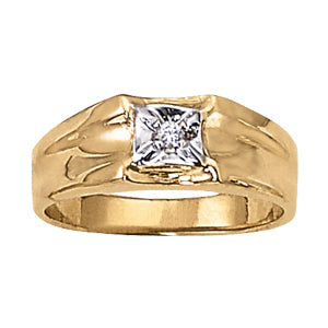 Men's Solitaire Diamond Ring · 0.06 ct tw