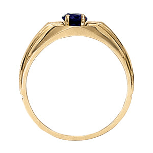 Oval Men's Gemstone Ring · 0.01 ct tw