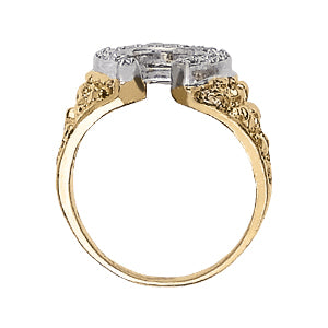 Men's Horseshoe & Novelty Diamond Ring · 0.25 ct tw