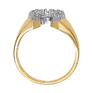 Men's Horseshoe & Novelty Diamond Ring · 0.22 ct tw
