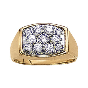 Men's Cluster Diamond Ring · 0.98 ct tw