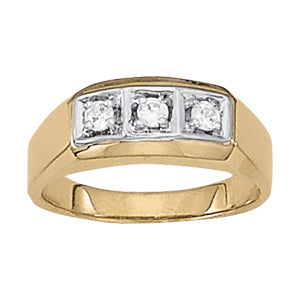 Men's Three-Stone Diamond Ring · 0.30 ct tw