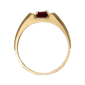 Oval Men's Gemstone Ring