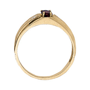 Oval Men's Gemstone Ring · 0.01 ct tw