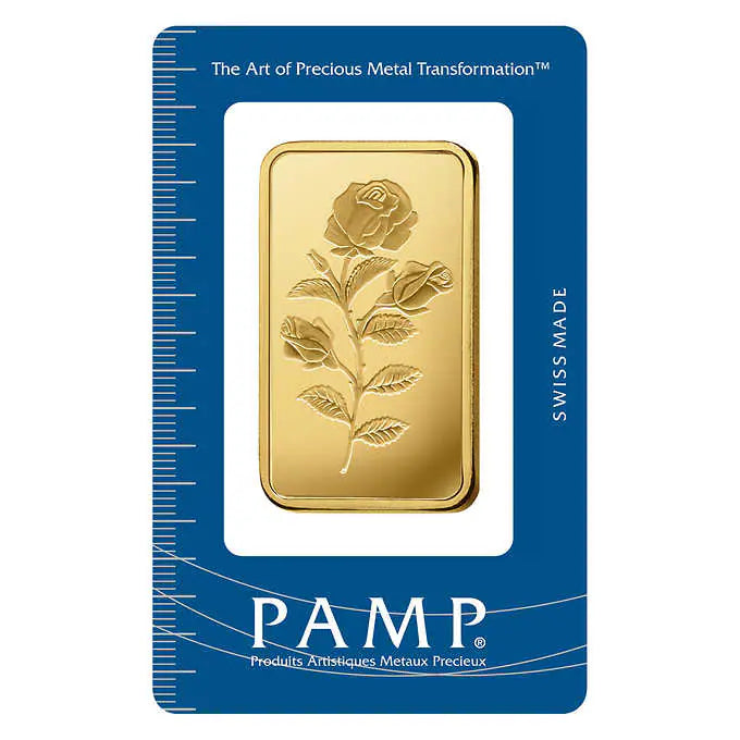 100 GRAM GOLD BAR PAMP ROSA — buy gold at Alex Lexington, Atlanta's trusted precious metals dealer
