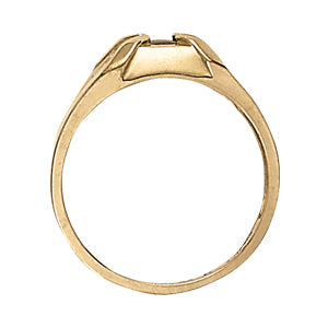 Oval Men's Gemstone Ring · 0.01 ct tw