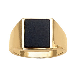 Emerald Men's Onyx Ring